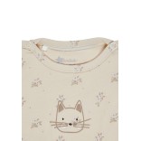 Smėlinukas trumpomis rankovėmis Lilly 50-86 cm. Kreminė 904 4