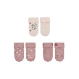 Kojinės kūdikiams Peliukas, 3 poros (16-18 dydžiai), frotinės Baby pink 731 2