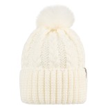 Megzta vaikiška beanie kepurė su bumbulu Balta 908 1