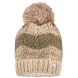 Megzta beanie kepurė su bumbulu Raštas Šokoladinė 985 1