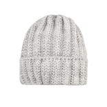 Megzta vaiki&scaron;ka beanie kepurė, vienguba Pilka 542 4