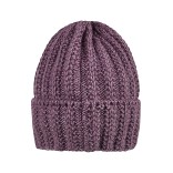 Megzta vaiki&scaron;ka beanie kepurė, vienguba Bordo 797 2
