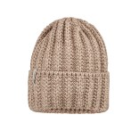 Megzta vaiki&scaron;ka beanie kepurė, vienguba &Scaron;velni kreminė 935 3