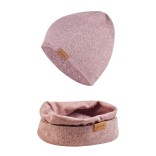 Vaiki&scaron;ka beanie kepurė Melanžas Pelenų rožinė 727 5