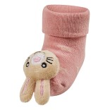 Frotinės kojinės su bar&scaron;kučiu Zuikis Rožinė 748 1