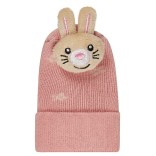 Frotinės kojinės su bar&scaron;kučiu Zuikis Rožinė 748 3