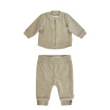 Velūrinis &scaron;varkelis kūdikiams ir vaikams Kreminė žalia 502 2