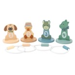 Medinis lavinamasis žiedų mėtymo žaidimas 16x12 cm. Spalvotas 999 1