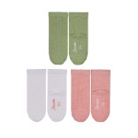 Plonos bambuko pluo&scaron;to kojinės vaikams, 3 poros (18-34 dydžiai) &Scaron;velniai rausva 707 2