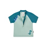 Vaiki&scaron;ki maudymosi mar&scaron;kinėliai Dino (80-116 dydžiai), trumpomis rankovėmis &Scaron;velni mėta 200 3