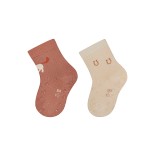 Frotinės ropojimo kojinės vaikams Arkliukai, 2 poros (18-22 dydžiai) Oranžinė 986 1