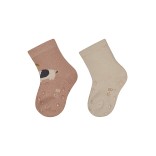 Frotinės ropojimo kojinės vaikams Drambliukas, 2 poros (18-22 dydžiai) Pilk&scaron;vai Kreminė 931 1