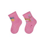 Frotinės ropojimo kojinės vaikams Ananasas, 2 poros (18-22 dydžiai) Tamsiai rausva 737 1