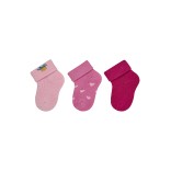 Frotinės kojinės kūdikiams dovanų dėžutėje Ananasas, 3 poros (0-4 mėn.) Lelijų rausva 724 1