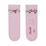 Medvilninės vaiki&scaron;kos kojinės Tukanas, 3 poros (18-30 dydžiai) Tamsiai rausva 737 4