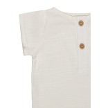 Kūdikių smėlinukas trumpomis rankovėmis Muslinas Balta 908 4