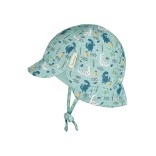 Kūdikių kepurė su kaklo apsauga Dino parkas Pastelinė turkio melsva 400 3