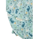 Vaiki&scaron;ka kepurė su kaklo apsauga Dino parkas Pastelinė turkio melsva 400 5