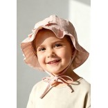 Vaiki&scaron;ka skrybėlė su rai&scaron;teliais Mažos &scaron;irdelės &Scaron;velniai rausva 707 6