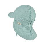 Vienspalvė vaiki&scaron;ka kepurė su kaklo apsauga nuo saulės Pastelinė turkio melsva 400 2