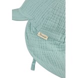 Vienspalvė vaiki&scaron;ka kepurė su kaklo apsauga nuo saulės Pastelinė turkio melsva 400 3