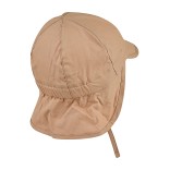 Vasarinė kepurė vaikams su mini kaklo apsauga ir rai&scaron;teliais One color Pilk&scaron;vai smėlinė 931 2