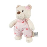 Mink&scaron;tas pliu&scaron;inis žaislas vaikams Me&scaron;kutė Betty, 16x11 cm Perlo balta 903 1