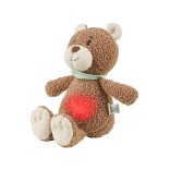 Migdukas su naktine lempute ir raminančiais garsais Me&scaron;kutis Bo, 32 cm Ry&scaron;kiai ruda 998 12