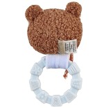 Kūdikių kramtukas - guminis žiedas Me&scaron;kutis Bob, 13 cm &Scaron;velni melsva 398 2