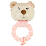 Kūdikių kramtukas - guminis žiedas Me&scaron;kutė Betty, 13 cm Rausva 702 1