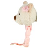 Kūdikių kramtukas - guminis žiedas Me&scaron;kutė Betty, 13 cm Rausva 702 3