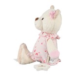 Mink&scaron;tas muzikinis žaislas Me&scaron;kutė Betty, 24 cm Perlo balta 903 3