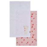 Veido ir rankų rank&scaron;luostis Me&scaron;kutė Betty 2vnt., 30x50cm. Rausva 702 1