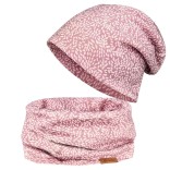 Vaiki&scaron;ka kaklo mova su pūkeliu Lapeliai Antikinė rausva 749 6