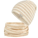 Vaiki&scaron;ka kepurė beanie Dryžuota su ta&scaron;keliais Kobalto mėlyna 315 6