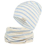 Vaiki&scaron;ka kepurė beanie Dryžuota su ta&scaron;keliais Kobalto mėlyna 315 6