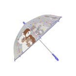 Vaiki&scaron;kas skėtis Me&scaron;kinų &scaron;eimyna, skaidrus, 60 cm Žalsva 105 1