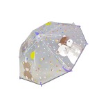 Vaiki&scaron;kas skėtis Me&scaron;kinų &scaron;eimyna, skaidrus, 60 cm Žalsva 105 2