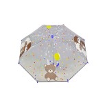 Vaiki&scaron;kas skėtis Me&scaron;kinų &scaron;eimyna, skaidrus, 60 cm Žalsva 105 4