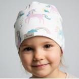 Vaiki&scaron;ka kepurė beanie Spalvoti vienaragiai Skaisti balta 500 7