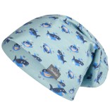 Vaiki&scaron;ka kepurė beanie Rykliukas Dangaus melsvumas 313 1