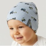 Vaiki&scaron;ka beanie kepurė &bdquo;Traktoriukas Dangaus melsvumas 313 6