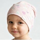 Vaiki&scaron;ka kepurė beanie Jūros pasaulis &Scaron;velniai rausva 707 7