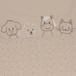 Vaiki&scaron;kas pledas su UV50+ 4 Draugai, 70x100 cm &Scaron;velni kreminė 935 5