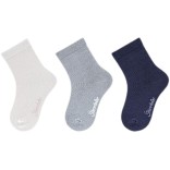 Plonos bambuko pluo&scaron;to kojinės vaikams, 3 poros (18-34 dydžiai) Pilk&scaron;va 518 1