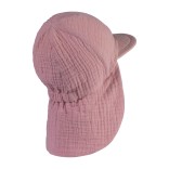 Vienspalvė vaiki&scaron;ka kepurė su kaklo apsauga nuo saulės Antikinė rausva 749 2