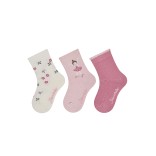 Medvilninės vaiki&scaron;kos kojinės Balerina, 3 poros (18-30 dydžiai) Balta 908 1