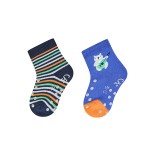Frotinės neslystančios kojinės vaikams Muzika, ropojimui, 2 poros (18-22 dydžiai) Baby blue 304 1