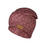 Beanie kepurė vaikams Gėlės ir &scaron;irdys Bly&scaron;ki bordo 799 1