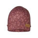 Beanie kepurė vaikams Gėlės ir &scaron;irdys Bly&scaron;ki bordo 799 3